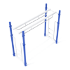PTC015 - Double Parallel Bar Ladder Playground Monkey Bars - Ages 5 to 12 Yrs. - Blue