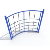 PTC020 - Curved Net Playground Climber - Ages 5 to 12 yr - Blue