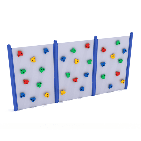 PTC024 - 3 Panel Standard Playground Rock Wall - Ages 5 to 12 yr - Front