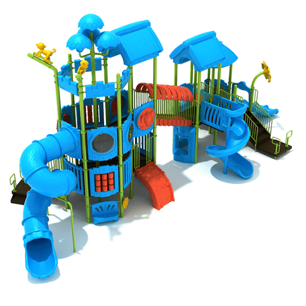 PTH006 - Lizzy Lizard Commercial Playground Equipment - Ages 5 to 12 yr - Front