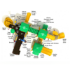 PTH010 - Zipping Zebra Commercial Playground Equipment - Ages 5 to 12 yr - Top Details