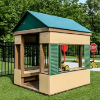 47203 - Polytone Playground Playhouse - Ages 2 to 5 yr at an elementary school