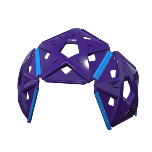 87000011XX - Mini Arch Matrix Plastic Climbing Dome- Ages 5 to 12 yr - Purple