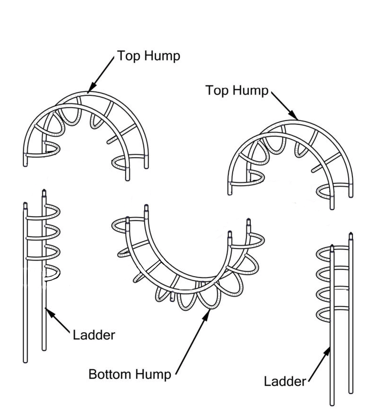 Camel Back Ladder Ages 5–12 – Furniture Leisure