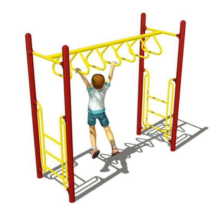 Tri‑Rung Monkey Bars Ages 5–12 - Furniture Leisure