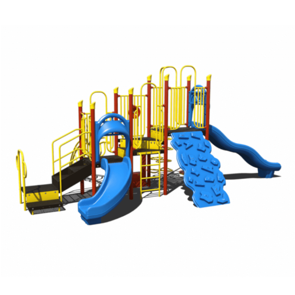 CW-0001-1 - Rocky Rise Commercial Playground Equipment - Ages 5 to 12 yr - Front