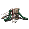 CW-0015 - Milkyway Getaway Commercial Playground Equipment - Ages 2 to 12 yr - Brown - Back