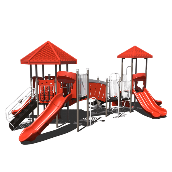 CW-0017 - Knight's Nook Commercial Playground Equipment - Ages 2 to 12 yr - Front
