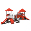 CW-0017 - Knight's Nook Commercial Playground Equipment - Ages 2 to 12 yr - Back