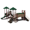 CW-0019 - Curious Cat Castle Commercial Playground Equipment - Ages 5 to 12 yr - Back - Brown