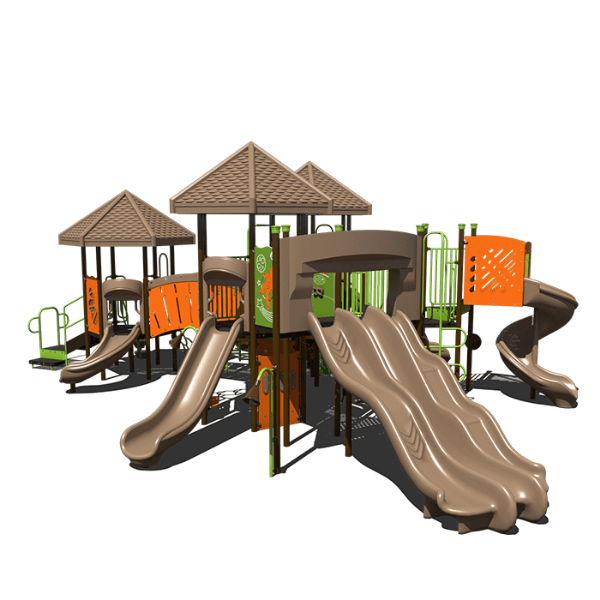 CW-0021 - Lionheart Stronghold Commercial Playground Equipment - Ages 5 to 12 yr - Front
