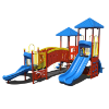CW-0027 - Fun Fortress Commercial Playground Equipment - Ages 2 to 12 yr - Front