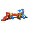 CW-0028 - Slide Cross Commercial Playground Equipment - Ages 2 to 12 yr - Front