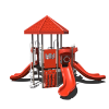 Castle Keep Commercial Playground Equipment - Ages 2 to 5 yr - Front - Red