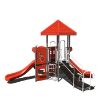 Castle Keep Commercial Playground Equipment - Ages 2 to 5 yr - Red - Back