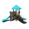 Castle Keep Commercial Playground Equipment - Ages 2 to 5 yr - Blue - Back