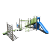 CW-0045 - Jungle Gym Junction Playground Obstacle Course - Ages 5 to 12 yr - Front