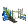 CW-0045 - Jungle Gym Junction Playground Obstacle Course - Ages 5 to 12 yr - Back