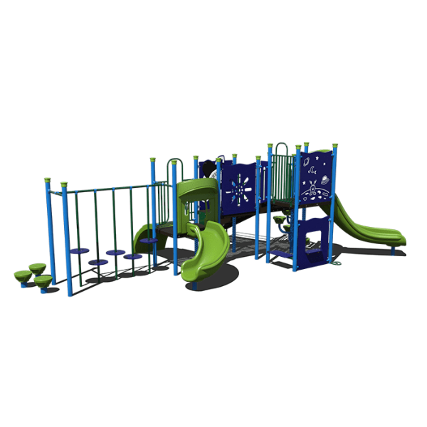CW-0046 - Moonwalk Landing Commercial Playground Equipment - Ages 5 to 12 yr - Front