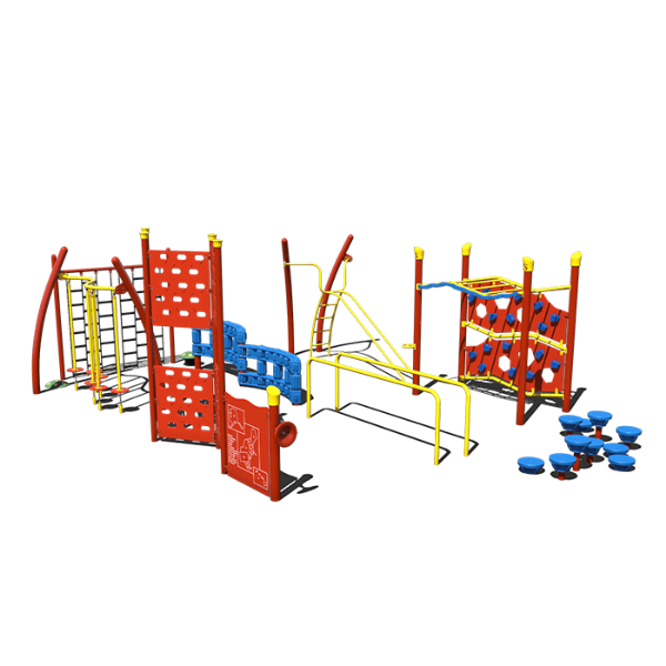 CW-0065 - Junior Ninja Playground Obstacle Course - Ages 5 to 12 yr - Front