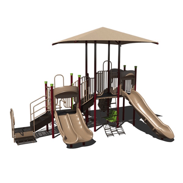 CW-0071 - Fun Base Commercial Playground Equipment - Ages 2 to 12 yr - Front