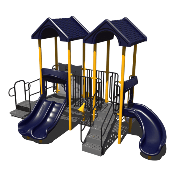 CW-0072 - Double Play Commercial Playground Equipment - Ages 2 to 5 yr - Front