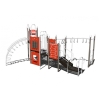 CW-0074 - Junior Expedition Commercial Playground Equipment - Ages 5 to 12 yr - Red Back