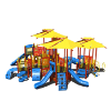 CW-0087 - Slide Safari Commercial Playground Equipment - Ages 5 to 12 yr - Back Circus