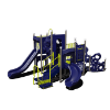 CW-0088 - Swamp Slide Commercial Playground Equipment - Ages 5 to 12 yr - Front Purple