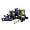 CW-0088 - Swamp Slide Commercial Playground Equipment - Ages 5 to 12 yr - Back Purple