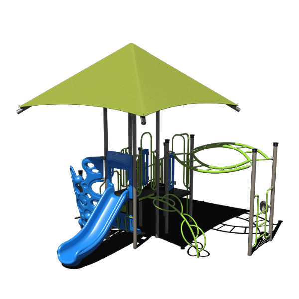CW-0091 - Under and Over Commercial Playground Equipment - Ages 2 to 12 yr - Front