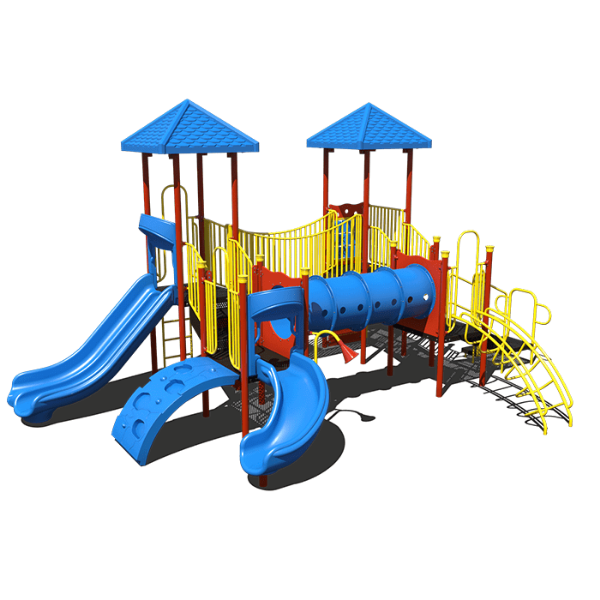 CW-0093 - Four Corner Commercial Playground Equipment - Ages 2 to 12 yr - Circus Front