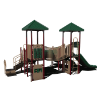 CW-0093 - Four Corner Commercial Playground Equipment - Ages 2 to 12 yr - Forest Back