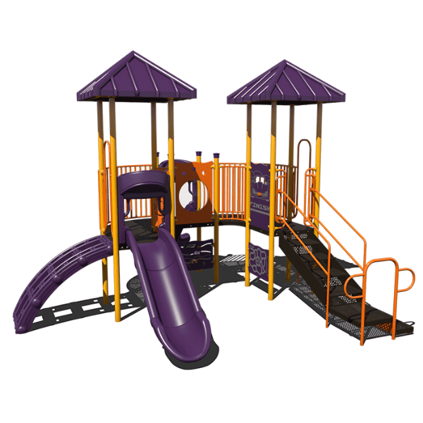 CW-0094 - Sunshine Sprouts Commercial Playground Equipment - Ages 2 to 5 yr - Front Purple