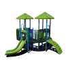 CW-0094 - Sunshine Sprouts Commercial Playground Equipment - Ages 2 to 5 yr - Back Green