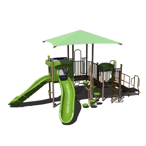 CW-0095 - Joyful Jungle Commercial Playground Equipment - Ages 2 to 12 yr - Front