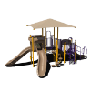CW-0095 - Joyful Jungle Commercial Playground Equipment - Ages 2 to 12 yr - Front - Tan