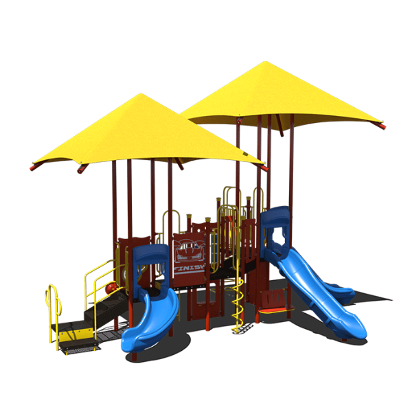 CW-0096 - Sky High Commercial Playground Equipment - Ages 2 to 12 yr - Front Circus
