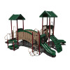 CW-0097 - Bridge to Fun Commercial Playground Equipment - Ages 2 to 12 yr - Front Forest