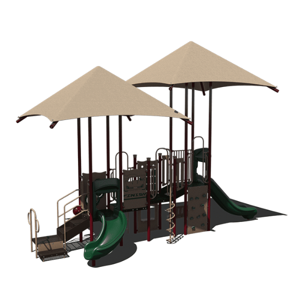 CW-0103 - Shady Oasis Commercial Playground Equipment - Ages 2 to 12 yr - Front