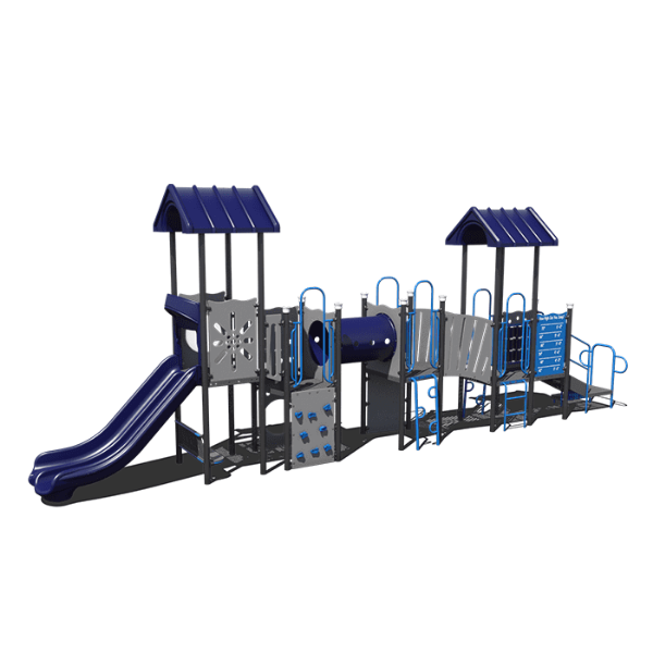 CW-0105 - Sneaky Leopard Commercial Playground Equipment - Ages 2 to 12 yr - Front