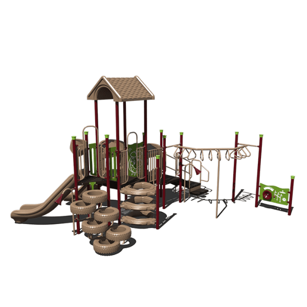 CW-0106 - Ant March Adventure Commercial Playground Equipment - Ages 5 to 12 yr - Front