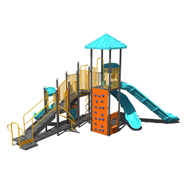 CW-0107 - Urban Heights Retreat Commercial Playground Equipment - Ages 5 to 12 yr - Front Beachside
