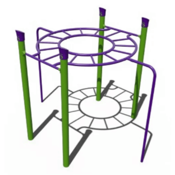 EFR0073XX - 360 Orbital Overhead Ladder Playground Monkey Bars - Ages 5 to 12 yr