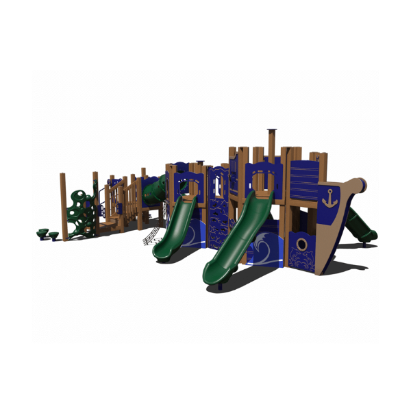 GFP-30074-2 - Wildwinds Eco Friendly Playground Equipment - Ages 5 to 12 yr - Front