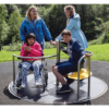 PLD0010XX - Inclusive Orbit Merry Go Round Playground Spinner at the ADA Park
