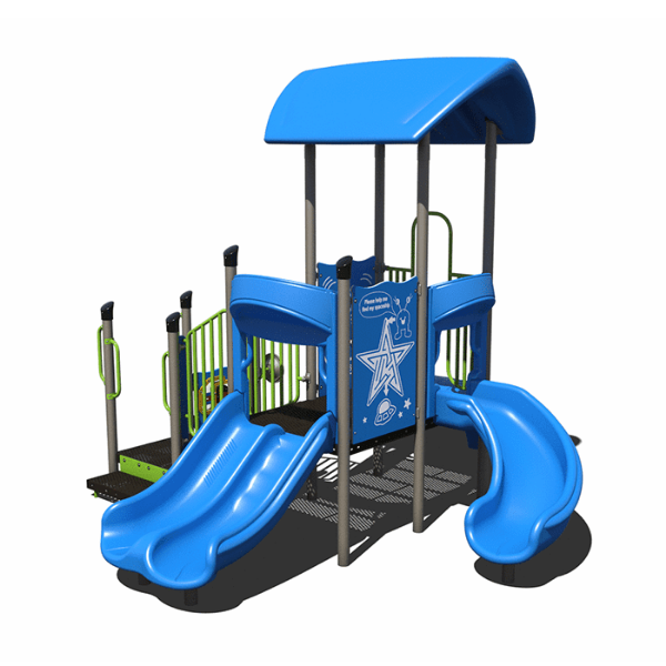 PS3-72216 - Sunny Spot Playland Commercial Playground Equipment - Ages 2 to 5 yr - Front - Spring Storm