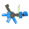 PS3-72329 - Sunbeam Slide Commercial Playground Equipment - Ages 5 to 12 yr - Top - Spring Storm