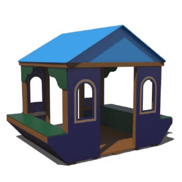 RECF0072XX - Beach House Playground Playhouse - Ages 2 to 5 yr