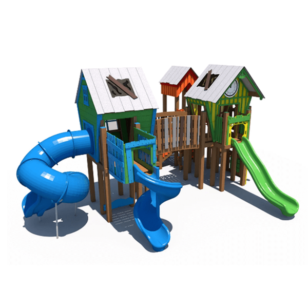 RFX-30157 - Little Logger's Retreat Eco Friendly Playground Equipment - Ages 2 to 12 yr